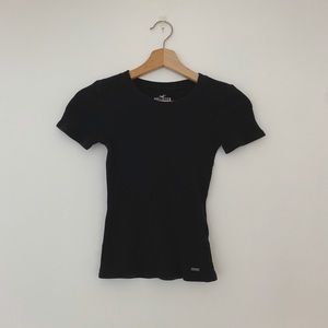 waffle fitted cropped tee